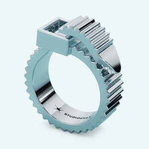 Studio Cult zip tie ring in silver